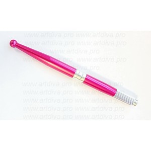 Манипула ручка для татуажа микроблейдинга одинарная розовая