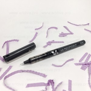 Ручка Pilot черная для отрисовки эскиза перманентного макияжа