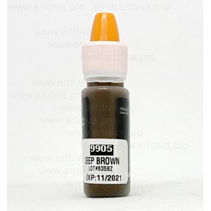 Пигмент краска Насыщенный Коричневый Deep Brown 9905 Maser для татуажа 